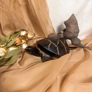 Ironwood Hand Carved Turtle Sculpture
